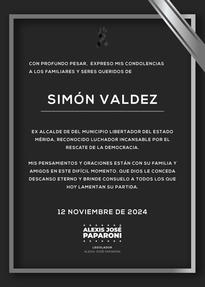 Q.E.P.D Simón Valdez, un luchador incansable por la democracia