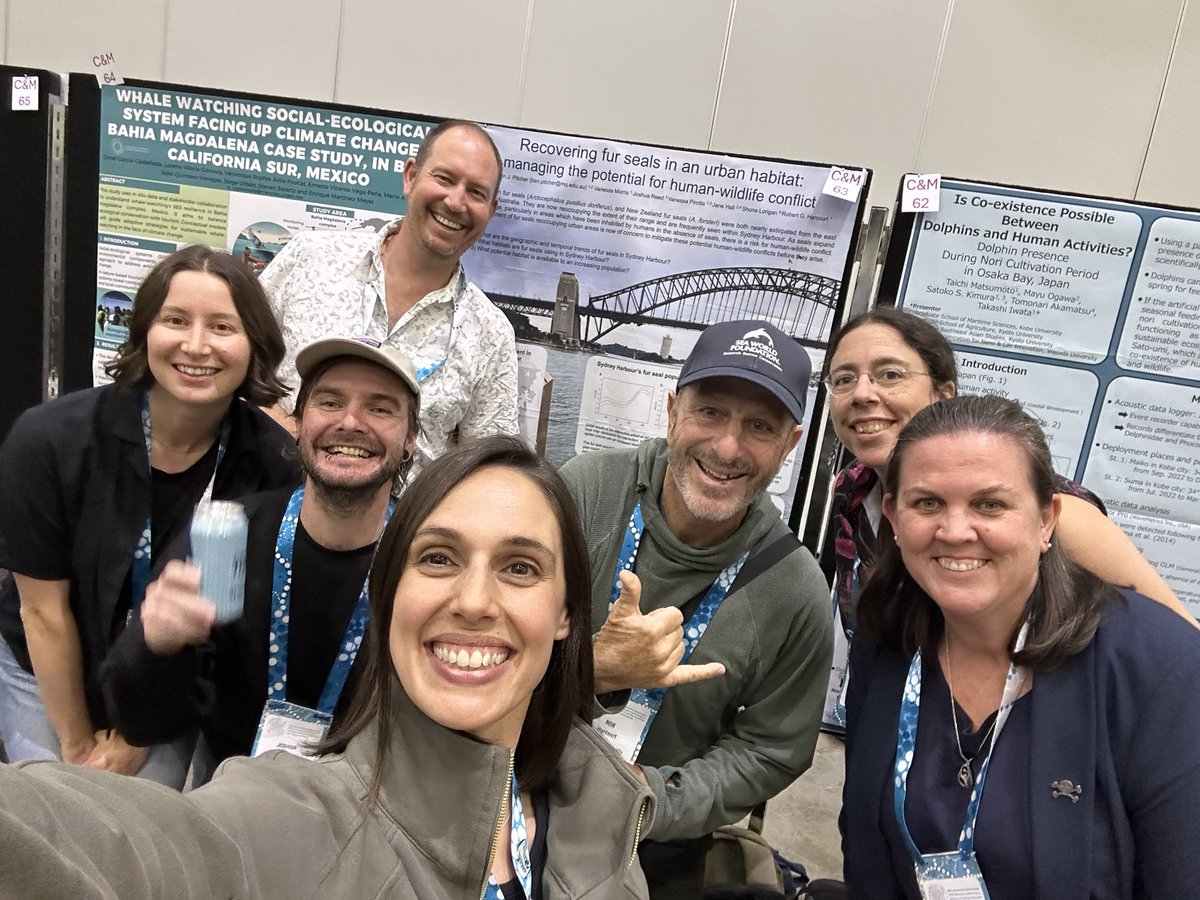 Dr. Vanessa Pirotta (@vanessapirotta) on Twitter photo Day 4 of the <a href="/marinemammalogy/">Marine Mammalogy</a> conference- poster time! Proud to be with the <a href="/MPRG_MQ/">Marine Predator Lab</a> team on this fabulous poster documenting our work on fur seals in Sydney Harbour.
Congratulations to Dr Ben Pitcher for leading this poster.
<a href="/marinemammalogy/">Marine Mammalogy</a> <a href="/RobHarcourt/">Rob Harcourt</a> Day 4 of the <a href="/marinemammalogy/">Marine Mammalogy</a> conference- poster time! Proud to be with the <a href="/MPRG_MQ/">Marine Predator Lab</a> team on this fabulous poster documenting our work on fur seals in Sydney Harbour.
Congratulations to Dr Ben Pitcher for leading this poster.
<a href="/marinemammalogy/">Marine Mammalogy</a> <a href="/RobHarcourt/">Rob Harcourt</a>