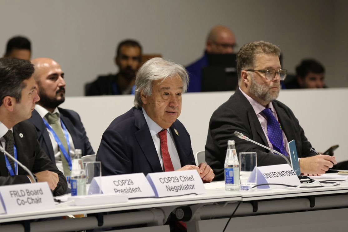 The creation of the Loss and Damage Fund is a victory for developing countries, multilateralism, and for justice. But it’s initial capitalization of $700 million doesn’t come close to righting the wrong inflicted on the vulnerable - <a href="/antonioguterres/">António Guterres</a> #COP29 un.org/sg/en/content/…