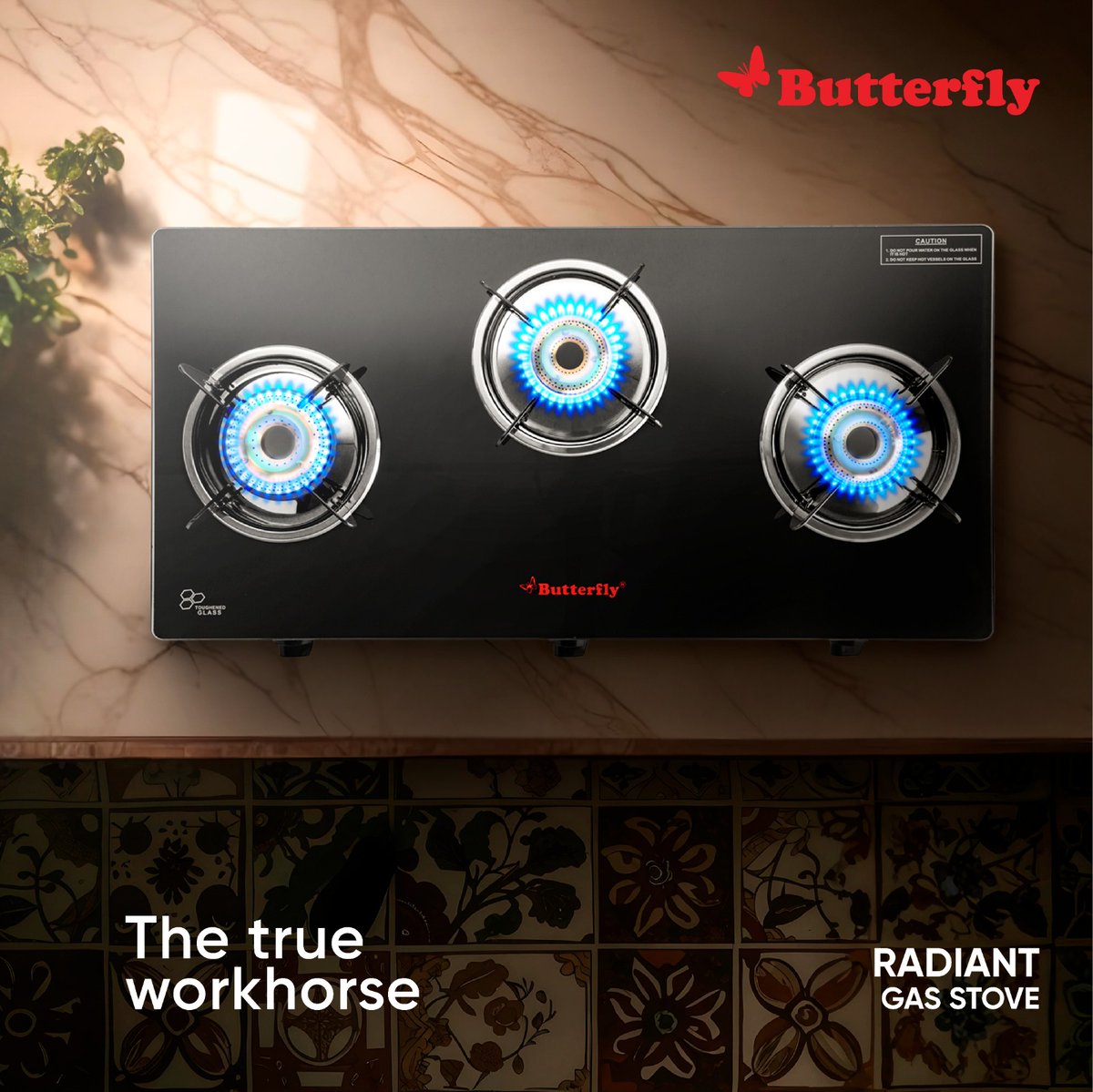 Built for every meal, every day. Whether you're cooking up a feast or a quick snack, the Radiant Gas Stove delivers power, durability, and precision every time.
#butterflykitchen #butterflykitchenappliances  #homecookedfoodisbetter