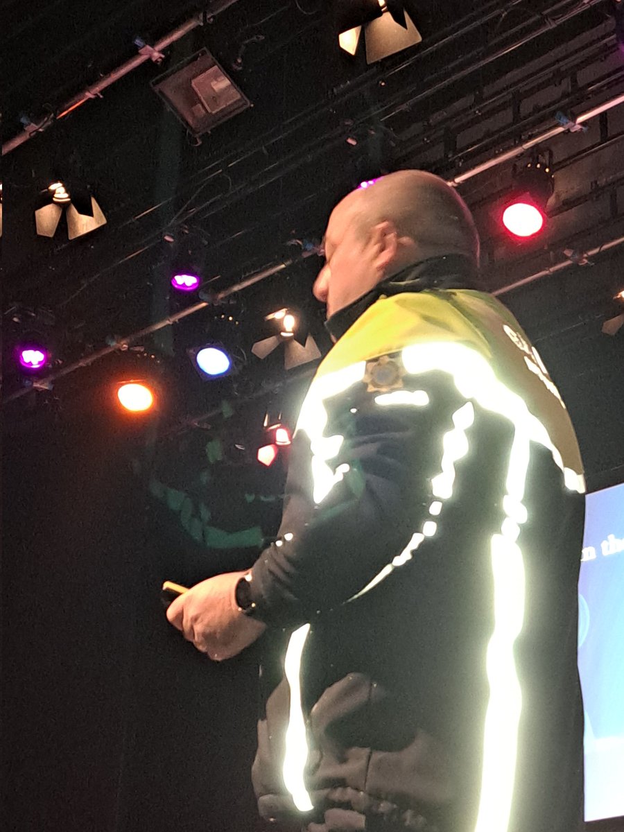 meathcoco's tweet photo. Sgt Cormac Moylan from Meath/ Westmeath Road Policing Unit shares points on Getting to Vision Zero including Enforcement, Engineering and Education, and shows a video of a fatal accident and how family are affected in the Solstice Arts Centre in Navan for #Just1Life Road Safety Campaign @GardaTraffic