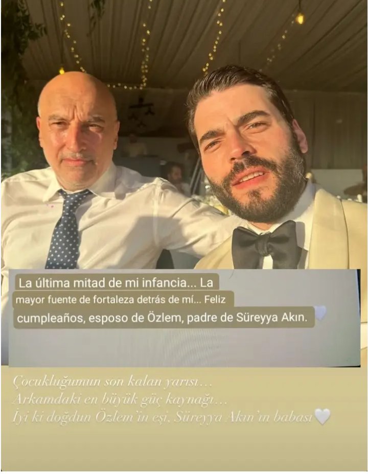 publicación de Akin por el cumpleaños de su padre Tamer Akınözü
#AkınAkınözü