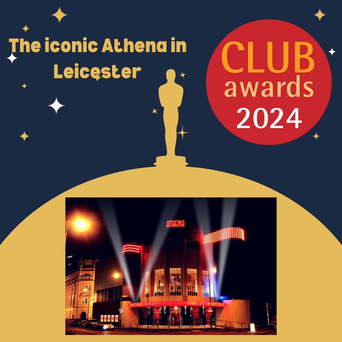 We are excited to be back at the iconic Athena in Leicester this month for the Club Awards. Originally designed in 1936 by Robert Arthur Bullivant as an Odeon Cinema, it provides the perfect setting for the club industry to celebrate the very best in Clubland.  #clubawards