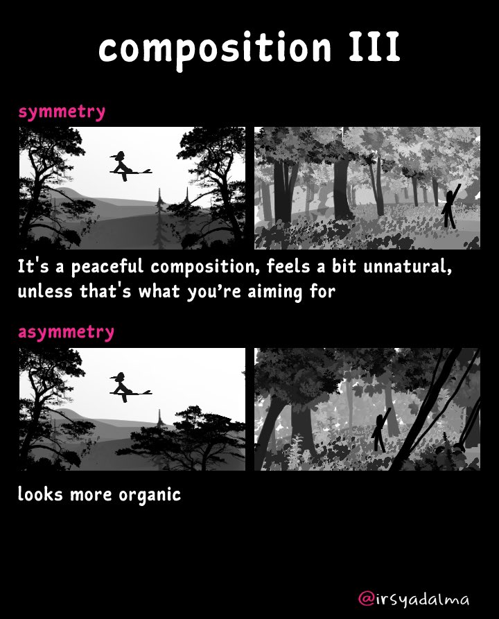 irsyadalma's tweet image. basic background art :
symmetry &amp; asymmetry ✨