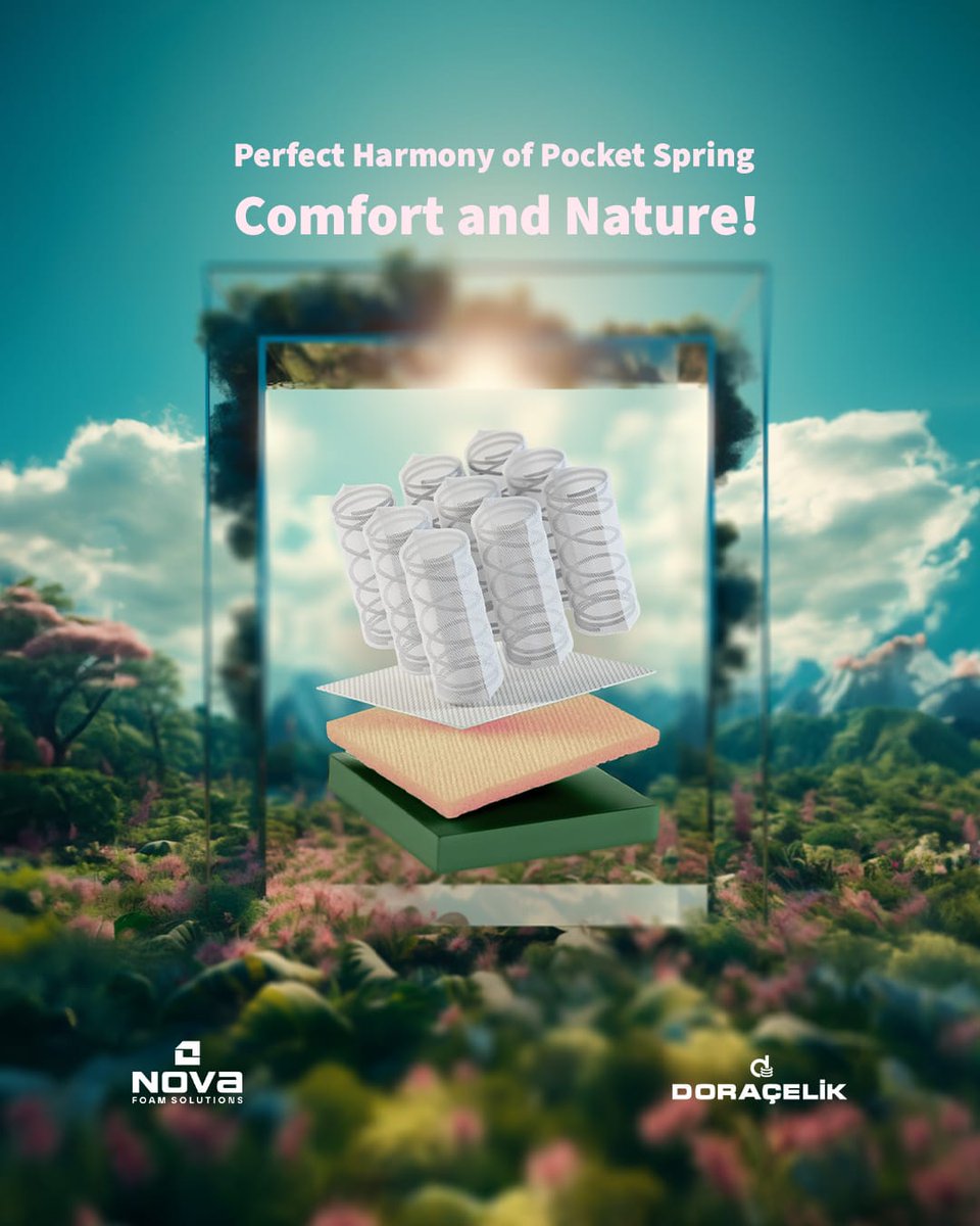 Novasunger's tweet image. 🌍 Perfect harmony of pocket spring comfort and nature! 
🍃 Nova combines natural elements with exceptional comfort to elevate your sleep experience.

 #NatureInspiredComfort #PocketSpring #novasünger