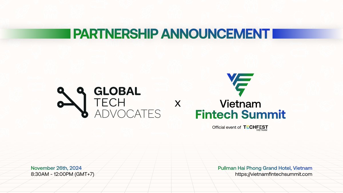 RussShaw1's tweet image. .@GlobalTechAdv is pleased to partner with @fintechsummitVN for its upcoming event on 26th November - registration is in the link below! @techVNadvocates @NicolenguyenEth @UKTechAdv @TechLondonAdv @TechThailandAdv @techmalaysiaadv @TLAFintech
docs.google.com/forms/d/e/1FAI…