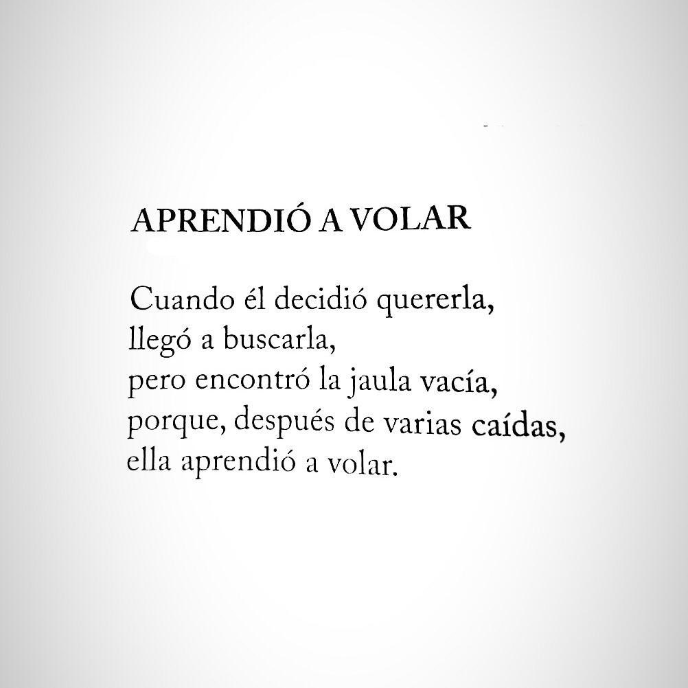 Cementedelibros's tweet photo. “APRENDIÓ A VOLAR.”
“Cuando el decidió quererla,
llegó a buscarla,
pero encontró la jaula vacía...”
Autor: Freddy Jiménez 
Libro: Cielo para tus alas 
#cementeriodelibros https://t.co/zkAdhDsxAh