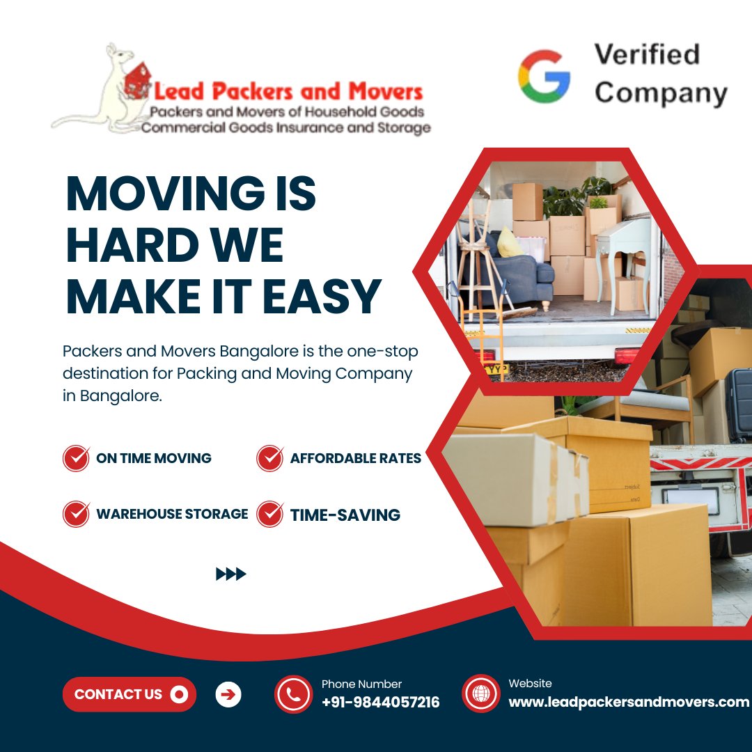 LeadpackersMove's tweet photo. Our team of experienced movers is dedicated to providing top-notch service that will exceed your expectations.
Mobile No: +91-9844057216 | +91-9008230000
Website: https://t.co/GPJvAoy9zG 
Email: leadmnpblr@gmail.com https://t.co/hIX2cwPt6w