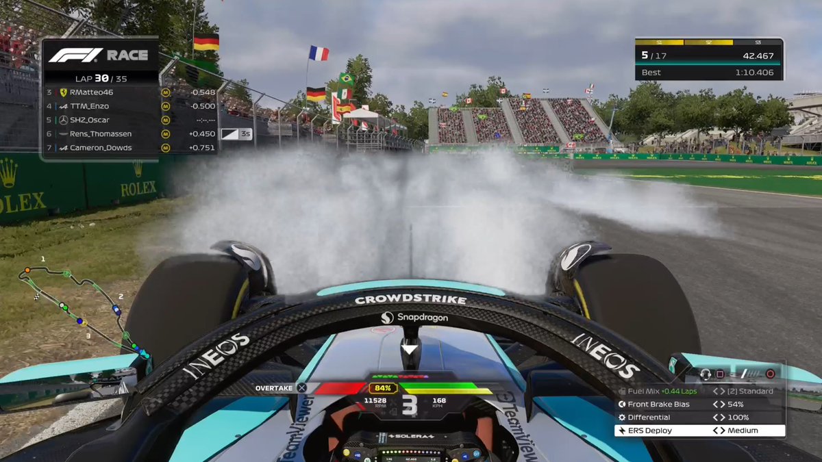 “Reduced the amount of smoke generated by wheel spins and lockups in multiplayer sessions to prevent visibility issues”