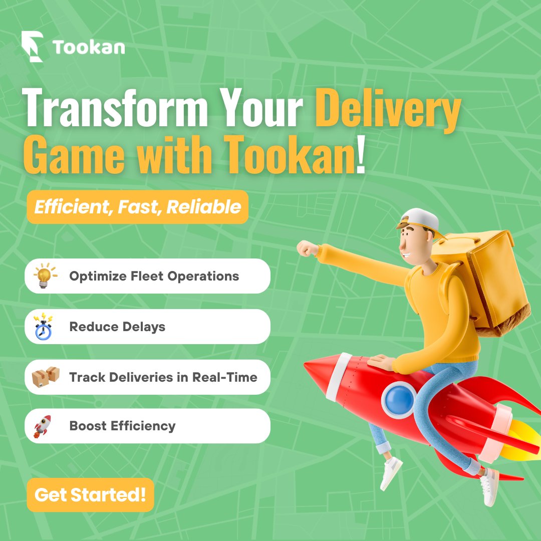 worksjungle's tweet image. "Revolutionize your delivery management with Tookan 🚚✨. Optimize your fleet, track in real-time, and reduce delays effortlessly! ⏱️📊".

Click here to know more: jungleworks.com/tookan

#deliverymanagement #reducecosts #deliveryefficiency #ontime #tookan #jungleworks