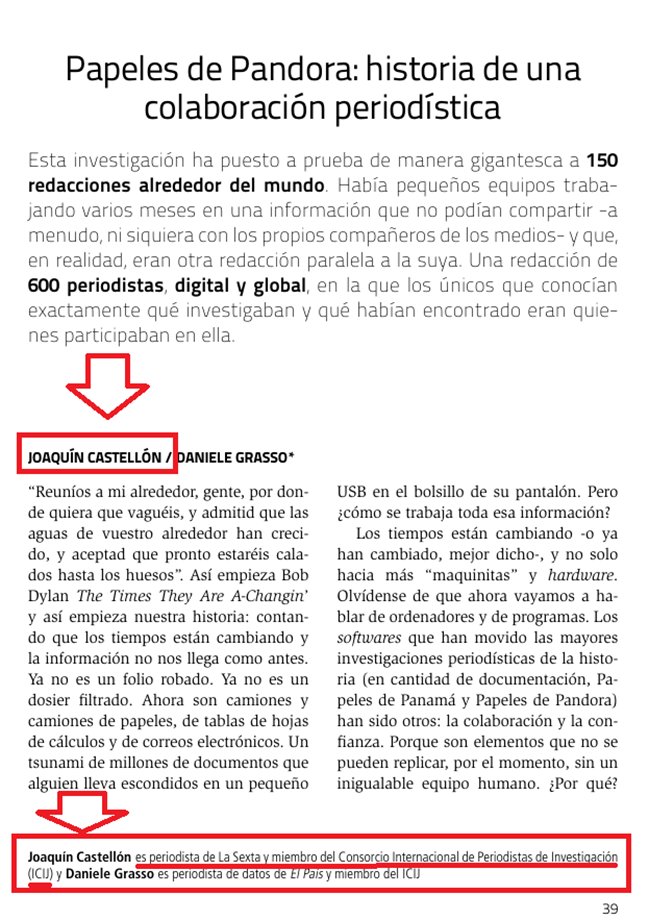GuillermoRocaf1's tweet photo. #ESCÁNDALO 🧐: JOAQUÍN CASTELLÓN, PRESENTADOR DE CONSPIRANOICOS, ES UN AGENTE DE DESINFORMACIÓN AL SERVICIO DE SOROS EN ESPAÑA 

Joaquín Castellón el Presentador de @Conspiranoicos6 de @LaSextaTV es un ASALARIADO indirecto del Especulador GEORGE SOROS por medio del Consorcio Internacional de Periodistas de Investigación (ICIJ) financiado “generosamente” por OPEN SOCIETY 😡

Aquí podéis ver uno de sus “trabajitos” encargados por Soros titulado “Papeles de Pandora: historia de una colaboración periodística”.

También podéis la web del ICIJ donde CONFIESAN que SOROS LES FINANCIA GENEROSAMENTE 👇

Hola Joaquín, te dedicas a acusar falsamente a gente honrada y patriota como yo de lo que tú precisamente eres, PEDAZO DE TRAIDOR AL SERVICIO DE SOROS, y además a las órdenes de @_anapastor_ de @NEWTRAL alias “LA BULOS”.

¿Cómo os dirige SOROS en Conspiranoicos? Tranquilos, que ya lo estamos investigando y se hará público. LA SEXTA ES LA TELEVISIÓN BULERA.

https://t.co/s2u5pVZAd7