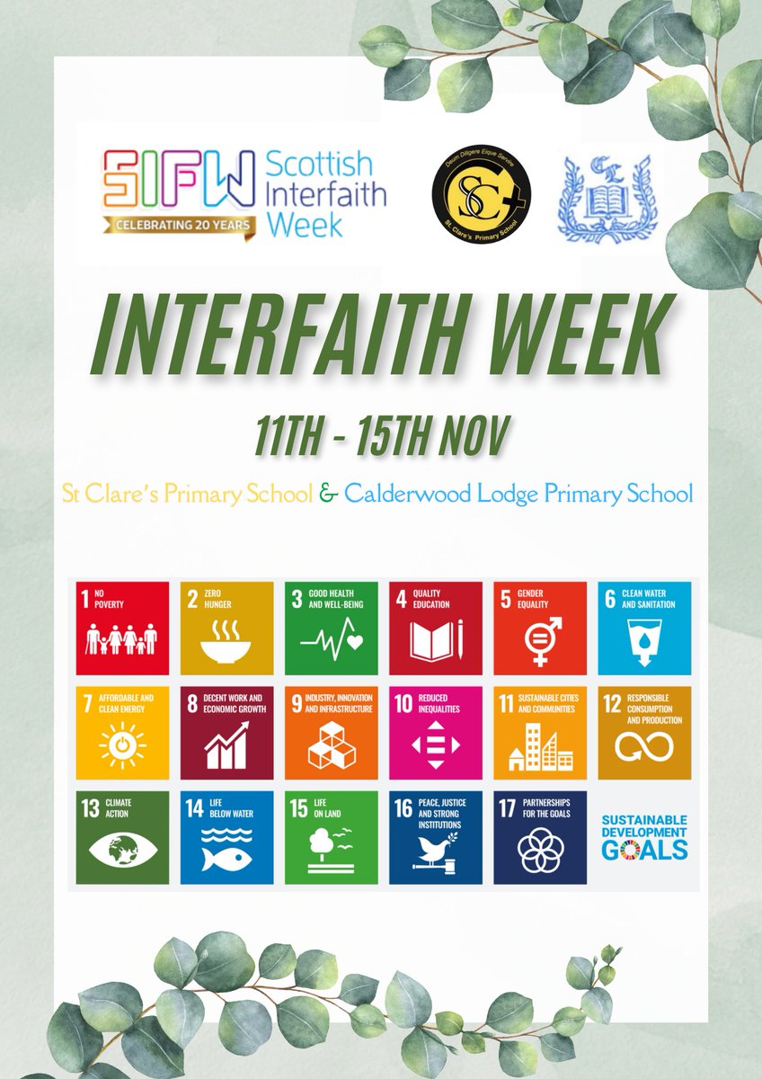 St. Clare's Primary (@stclarespserc) on Twitter photo Yesterday we launched Scottish Interfaith Week with a wonderful campus assembly with <a href="/CalderwoodLodge/">Calderwood Lodge</a> We are looking forward to working more with our friends this week as part of Interfaith Week 💛🤍🖤 Yesterday we launched Scottish Interfaith Week with a wonderful campus assembly with <a href="/CalderwoodLodge/">Calderwood Lodge</a> We are looking forward to working more with our friends this week as part of Interfaith Week 💛🤍🖤