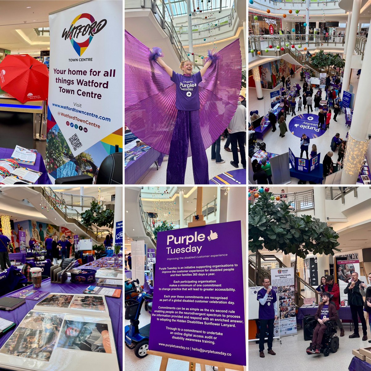 💜 Watford Town Centre supports Purple Tuesday!

🟣 #PurpleTuesday is an initiative to improve the customer experience for disabled people and their families, 365 days a year