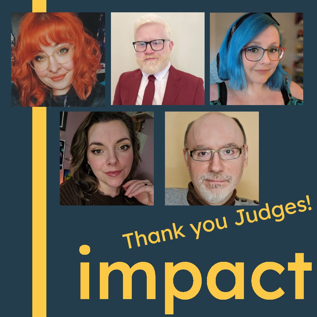 We can't do Impact without the support of this year's judges to help select the next cohort! #WeAreImpact
@wiredusagi <a href="/ChrisLPsych/">Christopher Leech - (He/Him)</a> <a href="/Jarvdusa/">Jarvs♿🎮🏳️‍🌈</a> <a href="/RadderssGaming/">Radderss 👩‍🦽🌈 | 🍉 🕊</a> <a href="/Black1976/">Antonio I. Martínez</a>