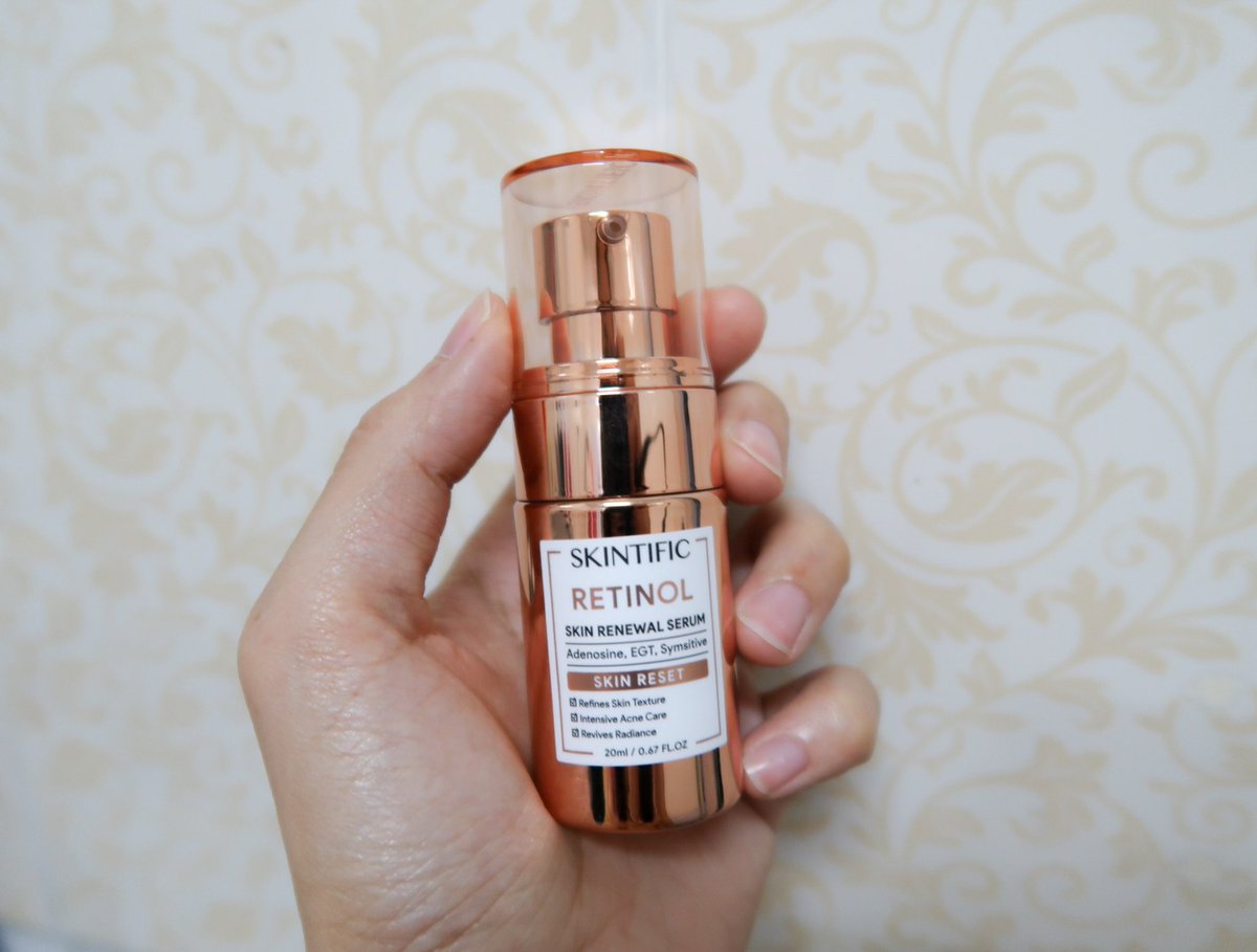 Skintific retinol skin renewal serum💛 ใครที่พึ่งเริ่มใช้เรตินอลแนะนำขวดนี้เลย นี่ใช้มาได้พักนึงแล้วชอบมาก ผิวชุ่มชื้นขึ้น รูขุมขนกระชับ ซึมง่าย แถมทำให้ผิวแข็งแรง อย่าใช้คู่กับ AHA น้า https://t.co/RoHvkbSilH
