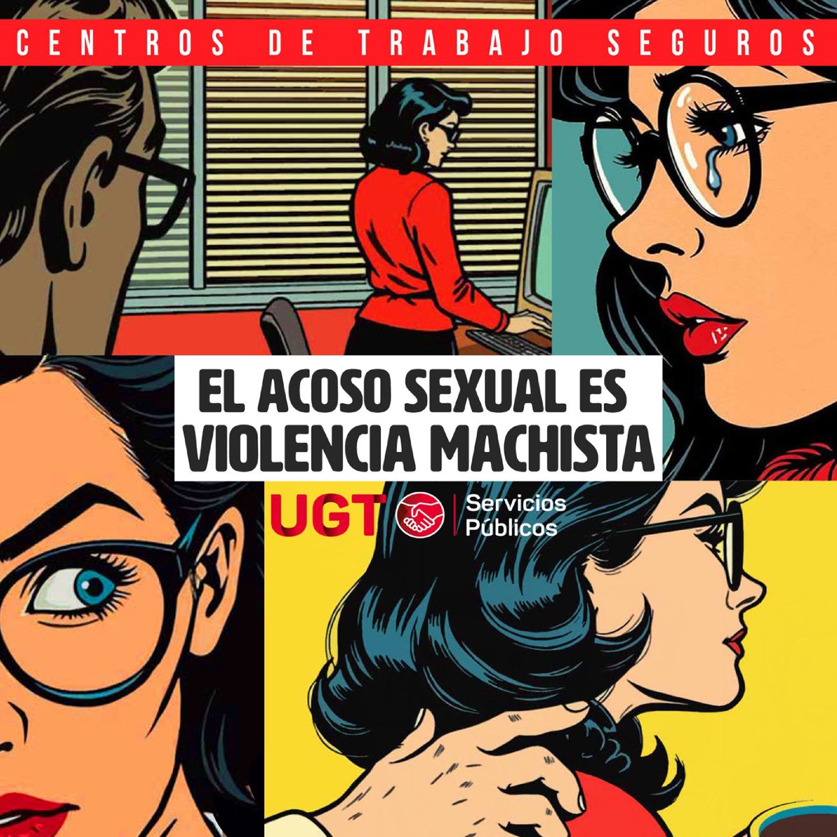 🟣Dedicamos este mes a la lucha contra el acoso. El acoso sexual es violencia machista.  
🔴Los agentes sociales tenemos la responsabilidad de contribuir al desarrollo y aplicación de protocolos  para prevenir el acoso sexual y por razón de sexo 

ugtserviciospublicosandalucia.es/index.php/loca…