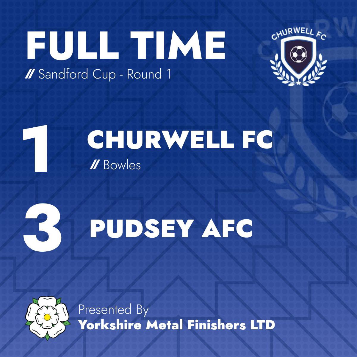 ChurwellFC's tweet image. ๐๐๐๐๐๐ญ ๐๐ญ ๐๐ข๐ฅ๐ฅ๐ฌ๐ก๐๐ฐ
The Well bow out of the Sanford Cup to a Pudsey side who were better on the day.
A combination of mistakes & lack of creativity in the final third will need to be quashed as we face North West in a quarter-final this Sunday.
#UpTheWell ๐ตโซ๏ธ