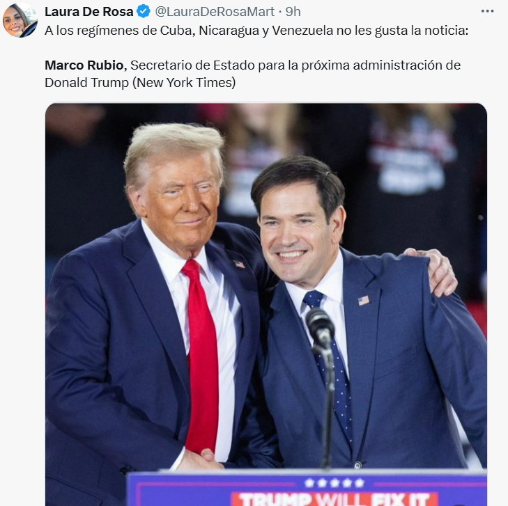 John2024vzla's tweet photo. Dijo esta: "sentarse a conversar"? 😂😂😂
Epa INDIRA_MORFETA avisale a tus amos #CapoCabello y al asno #NicolasMaduro que el Senador Marco Rubio 🥳será nombrado Secretario de Estado de la administracion 🇺🇸 #DonaldTrump  Así que a llorar pal Valle, mija!! 🇻🇪 😂😂
El #CapoCabello pensando esta noche donde meterse el mazo... y salir corriendo. 🇻🇪Púyalo!! 🏃‍♂️🏃‍♂️🏃‍♂️😂😂😂
