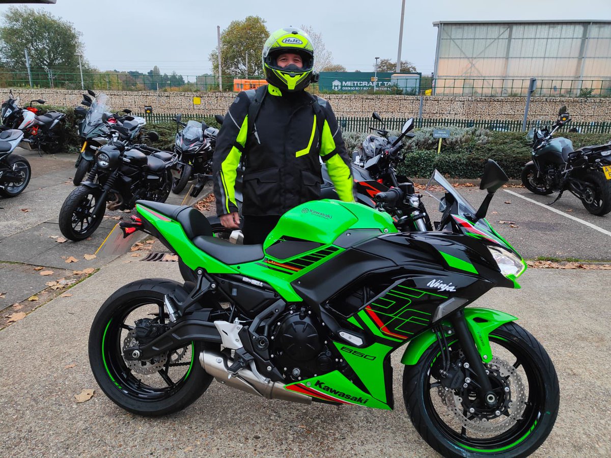 🏍🔥🏍New Bike Day!!🏍🔥🏍

Here is Ricky collecting his Kawasaki Ninja 650 🤩💚

Awesome bike Ricky, great choice! Enjoy &amp; ride safe 😁🏍️

#Orwellmotorcycles #newbikeday #newbikedayisthebestday