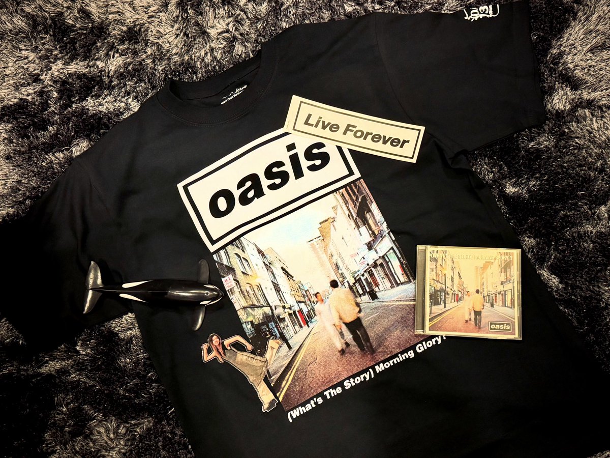 UK限定◆ oasis 30th Morning Glory Tシャツ　L 黒 UK限定◇ oasis 30th Morning Glory Tシャツ L 黒