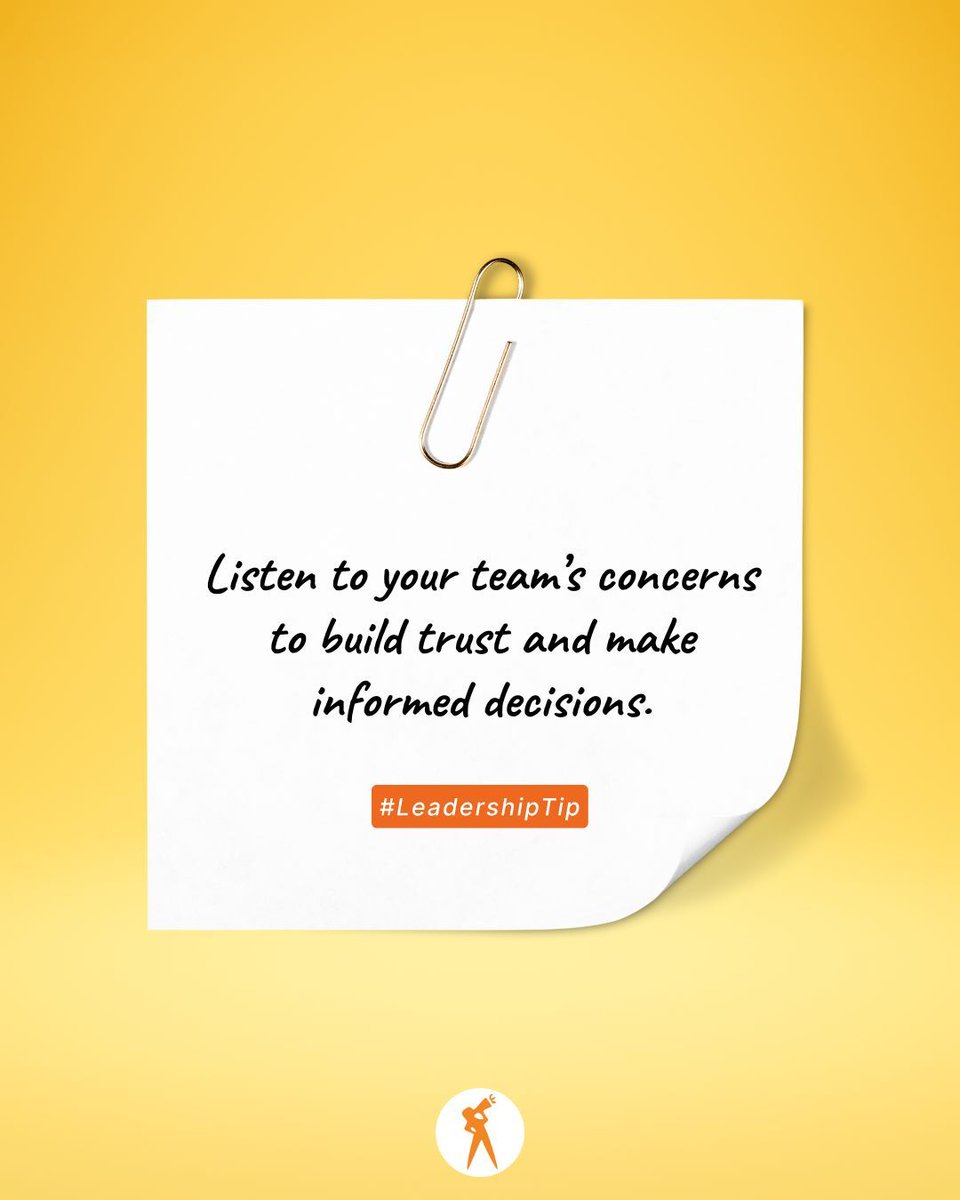 Passage2Pro's tweet photo. When team members feel heard, they’re more motivated and engaged. Showing you care about their perspectives builds trust and helps you understand issues better for smarter decision-making.
#DecisionMaking #LeadershipTip #LeadershipSkills #LeadershipCoaching https://t.co/neSl9KEQ4i