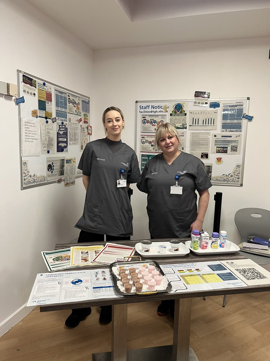 Jillian Barlow RD (@barlowjillian) on Twitter photo Two new members of the Acute Dietitian Team raising awareness of identification and treatment of Malnutrition at TGH this lunchtime.
#malnutritionswarenessweek2024 <a href="/DietitianTGICFT/">DietitiansTGICFT</a>, <a href="/AlysonAshforth/">Alyson Ashforth</a> <a href="/GraceWall/">Grace Wall💙</a> <a href="/JaneMorgan30/">Jane Morgan</a> Two new members of the Acute Dietitian Team raising awareness of identification and treatment of Malnutrition at TGH this lunchtime.
#malnutritionswarenessweek2024 <a href="/DietitianTGICFT/">DietitiansTGICFT</a>, <a href="/AlysonAshforth/">Alyson Ashforth</a> <a href="/GraceWall/">Grace Wall💙</a> <a href="/JaneMorgan30/">Jane Morgan</a>