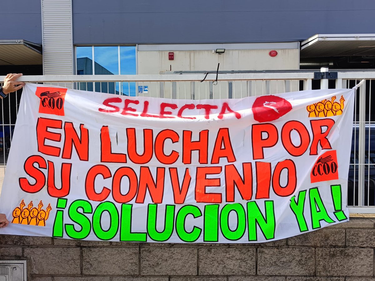 En la delegación de <a href="/Selecta_spain/">Selecta España</a> en #SantAndreudelaBarca (#Barcelona) se movilizan los compañer@s de #Selecta y #Servecave.

VOLVEMOS A LA LUCHA POR UN CONVENIO DIGNO.

Tras la desconvocatoria de #HUELGA, #Selecta utiliza la técnica del aburrimiento.  Y SEGUIMOS SIN CONVENIO.