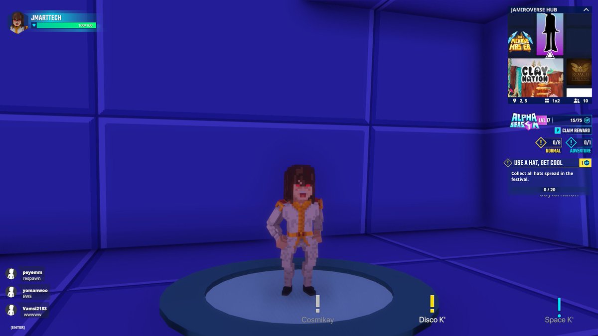jmartinnotech's tweet photo. Vibin' out with @JamiroquaiHQ in @TheSandboxGame. Talk about virtual insanity 🤪😵‍💫 @TheSandboxGame https://t.co/ZiegM76fvZ #TheSandbox #AlphaSeason4 #AS4SocialChallenge https://t.co/wIg3PA2sja