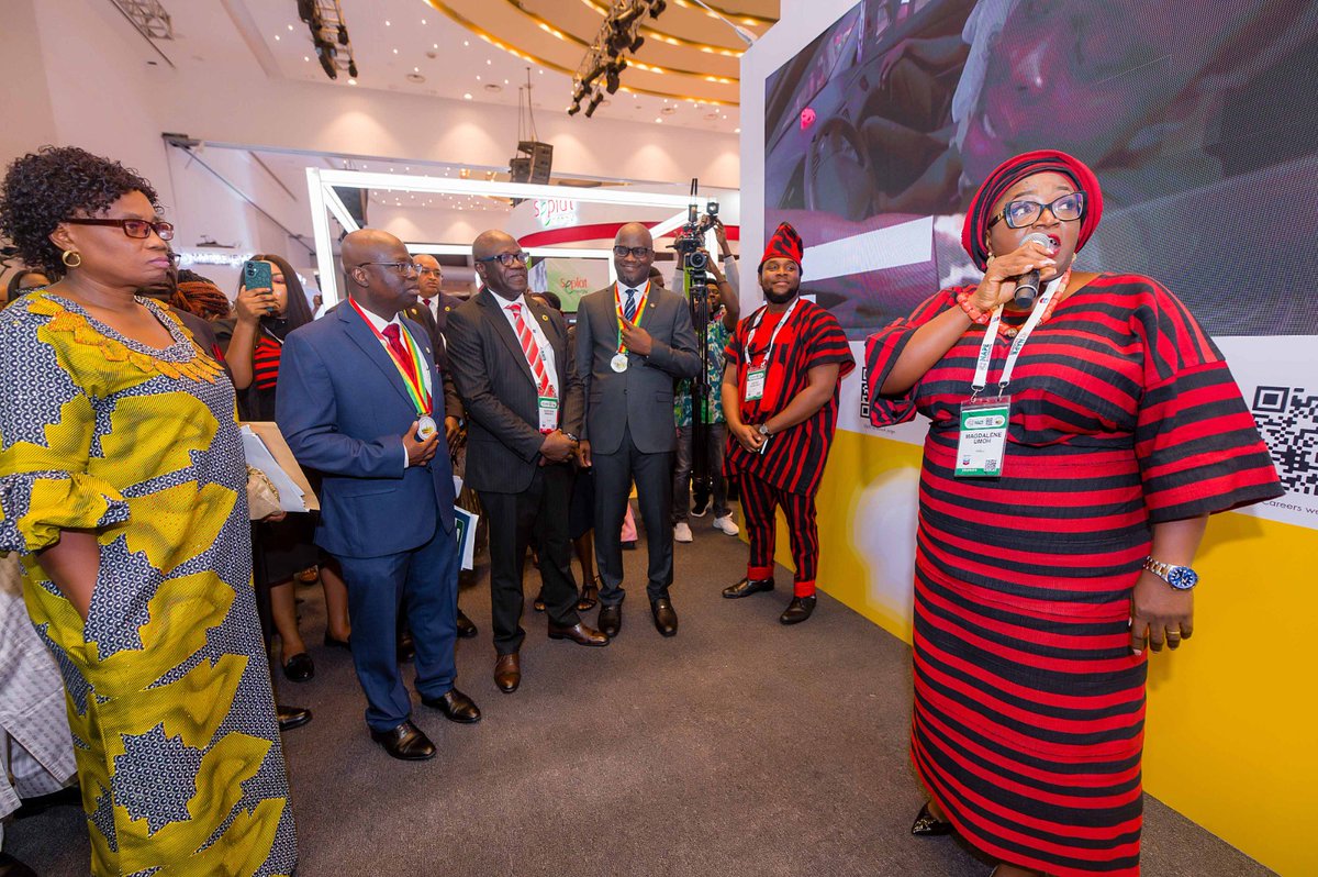 NAPENigeria's tweet photo. The NAPE 2024 Conference Exhibition was officially opened.

The exhibition was declared open by the Commission Chief Executive of NUPRC, represented by Mrs. OluwaBunmi Abosede, alongside the NAPE President and other esteemed dignitaries. https://t.co/aoQXW2EK4W