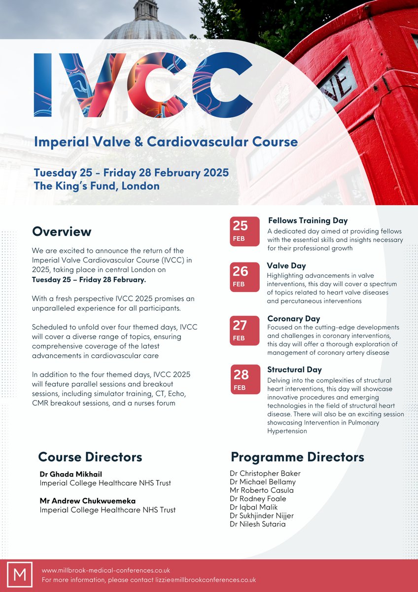 Exciting update! Early bird registration for <a href="/Imperial_IVCC/">IVCC</a> has been extended until Tuesday, 19th November 2024.

Be sure to register soon and secure your spot for #IVCC2025 at a discounted rate!

👉Register here: millbrook-events.co.uk/event/IVCC25/s…