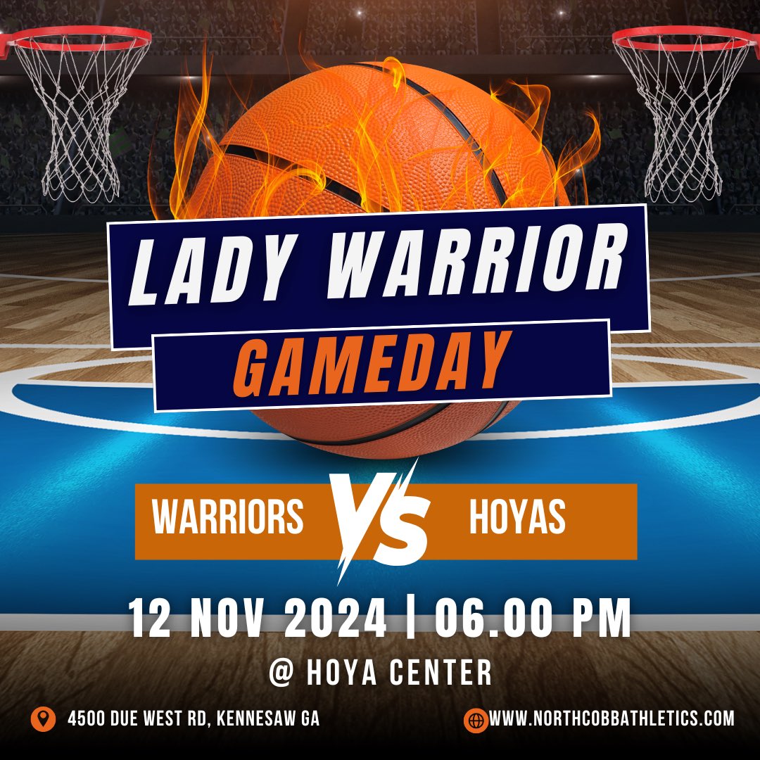 Its Gameday!!!!! Join us tonight as we take on Harrison at the Hoya Center. Tip off time is 6pm!