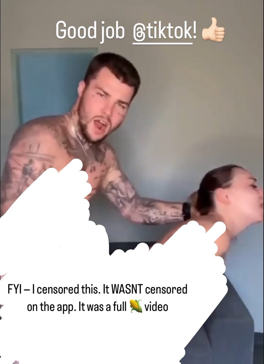 JessR1des's tweet photo. Guess X rubbed off on @tiktok_us @tiktokcreators. Full  🌽 video sent to me that was on the platform a long time before taken down. Dont worry though, they banned my account for riding motorcycles 😂 https://t.co/1CsXI8FqhC