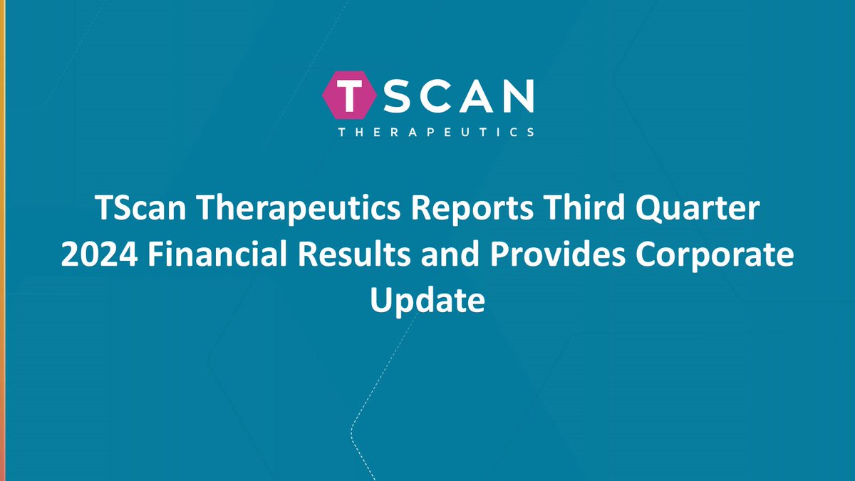 Today we reported third quarter financial results and provided a corporate update. Read the press release to learn more about our recent accomplishments and upcoming anticipated milestones: bit.ly/3Z4LzzD #CellTherapy #UnleashImmunity #TCells