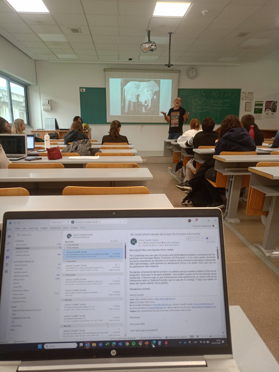 Anna Muro (@annamuror) on Twitter photo An elephant in the (class)room.
Gracias <a href="/aepassociacio/">aepassociacio</a> por un año más en las aulas de Prácticas Integradas en <a href="/uabpsicologia/">Facultat de Psicologia UAB</a> An elephant in the (class)room.
Gracias <a href="/aepassociacio/">aepassociacio</a> por un año más en las aulas de Prácticas Integradas en <a href="/uabpsicologia/">Facultat de Psicologia UAB</a>