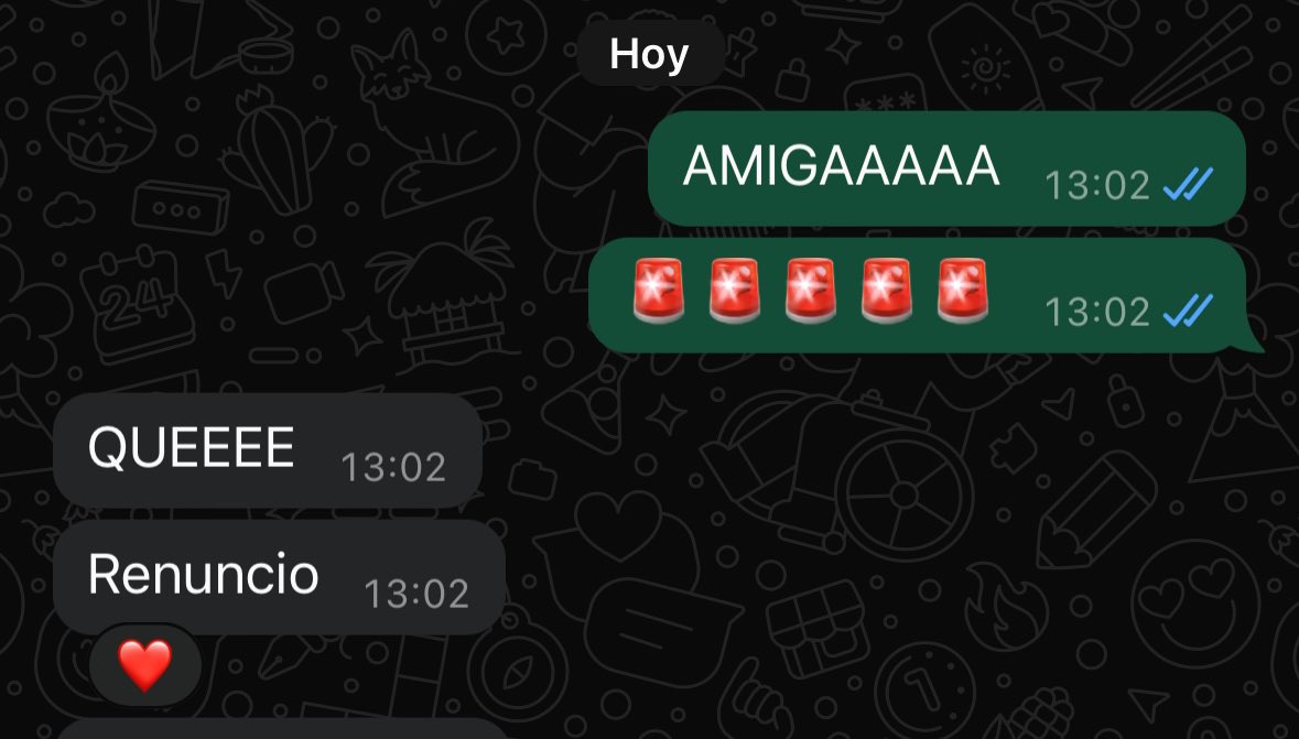 No espero menos de una amiga
