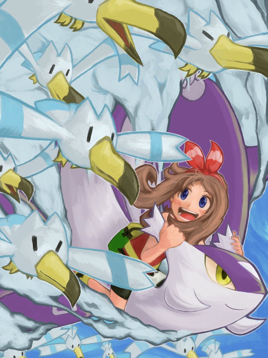 天翔ける幻
#pokemonfanart #ポケモンイラスト
