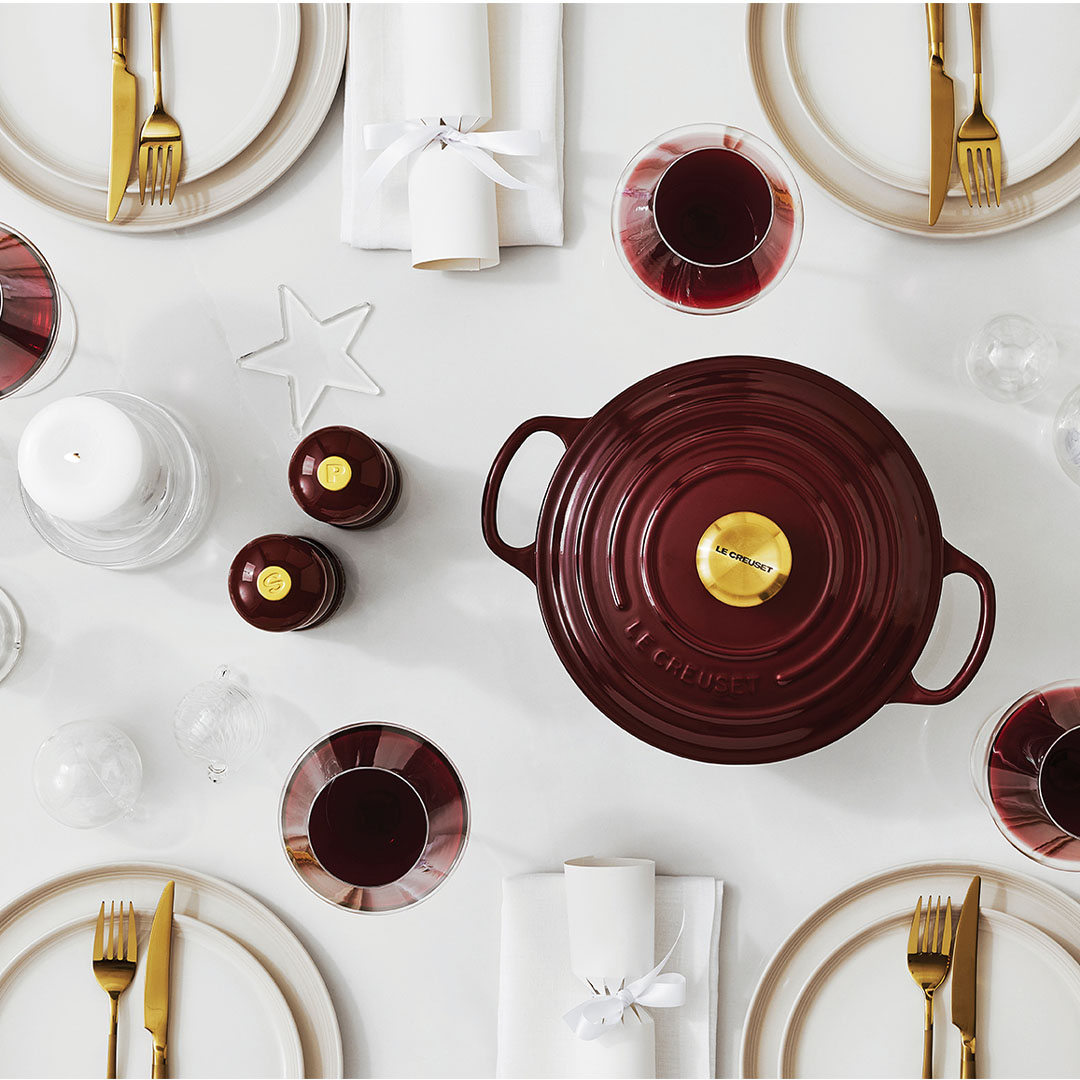 Steeped in brilliance and capped with a gold knob, Garnet is the most luxurious colour for festive gatherings. ✨ Discover the hue – bit.ly/4ekETBE
