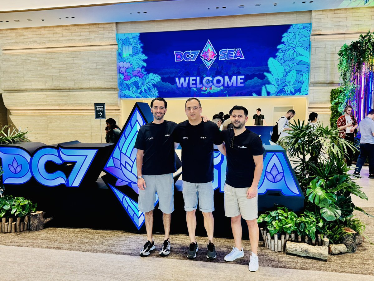 Daniela Silva (@danielaalsilvaa) on Twitter photo The <a href="/LayerXlab/">LayerX</a> - <a href="/taikainetwork/">TAIKAI</a> is attending Devcon, in Bangkok 🇹🇭
If you see them, take a moment to say 👋 and tell them I introduced you 😎
<a href="/marioralves/">Mario Alves ⛩️</a> <a href="/heldervasc/">Helder Vasconcelos ⛩️</a> <a href="/henriquesilvaog/">henriquesilvaog ⛩️</a>
#Devcon2024 #hackathon The <a href="/LayerXlab/">LayerX</a> - <a href="/taikainetwork/">TAIKAI</a> is attending Devcon, in Bangkok 🇹🇭
If you see them, take a moment to say 👋 and tell them I introduced you 😎
<a href="/marioralves/">Mario Alves ⛩️</a> <a href="/heldervasc/">Helder Vasconcelos ⛩️</a> <a href="/henriquesilvaog/">henriquesilvaog ⛩️</a>
#Devcon2024 #hackathon