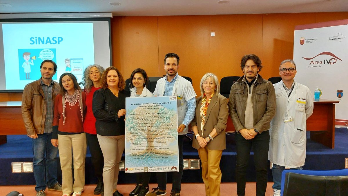 AytodeCaravaca's tweet photo. 👨‍⚕️ #Caravaca celebra unas jornadas que ponen el foco en la humanización de la atención sanitaria y los cuidados 

Las actividades, organizadas por  Área IV de Salud, están dirigidas tanto a profesionales sanitarios como al público en general: https://t.co/aLf8W7Jsms

@Murciasalud https://t.co/3eAYPoNdYP