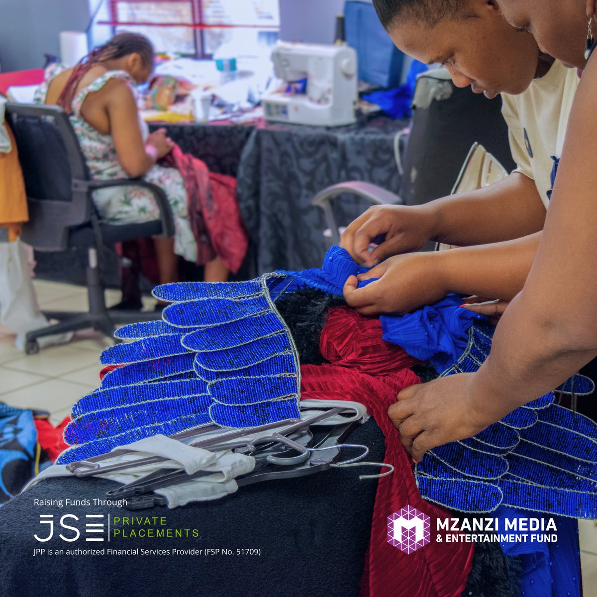 MMEFund's tweet photo. Every stitch and seam is crafted with purpose. Here, the costume makers bring each character’s story to life with their hands, creating pieces that don’t just look the part—they embody it.

#Queendom #BehindTheScenes #Handcrafted #SouthAfricanTV #MMEF #Invest #Mzanzi #Investment https://t.co/8JK17oBl3r