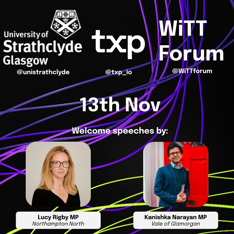 Andrew Bennett (@andrewjb_) on Twitter photo tomorrow: <a href="/txp_io/">txp</a> is back, in collab with <a href="/WiTTforum/">WiTT Forum</a> & <a href="/ersatzben/">Ben Johnson</a>/@unistrathclyde
also excited to announce <a href="/LucyRigby/">Lucy Rigby KC MP</a> & <a href="/KanishkaNarayan/">Kanishka Narayan MP</a> will be joining us to share their views on the future of UK growth & tech
come through! lu.ma/xwjrk26m tomorrow: <a href="/txp_io/">txp</a> is back, in collab with <a href="/WiTTforum/">WiTT Forum</a> & <a href="/ersatzben/">Ben Johnson</a>/@unistrathclyde
also excited to announce <a href="/LucyRigby/">Lucy Rigby KC MP</a> & <a href="/KanishkaNarayan/">Kanishka Narayan MP</a> will be joining us to share their views on the future of UK growth & tech
come through! lu.ma/xwjrk26m