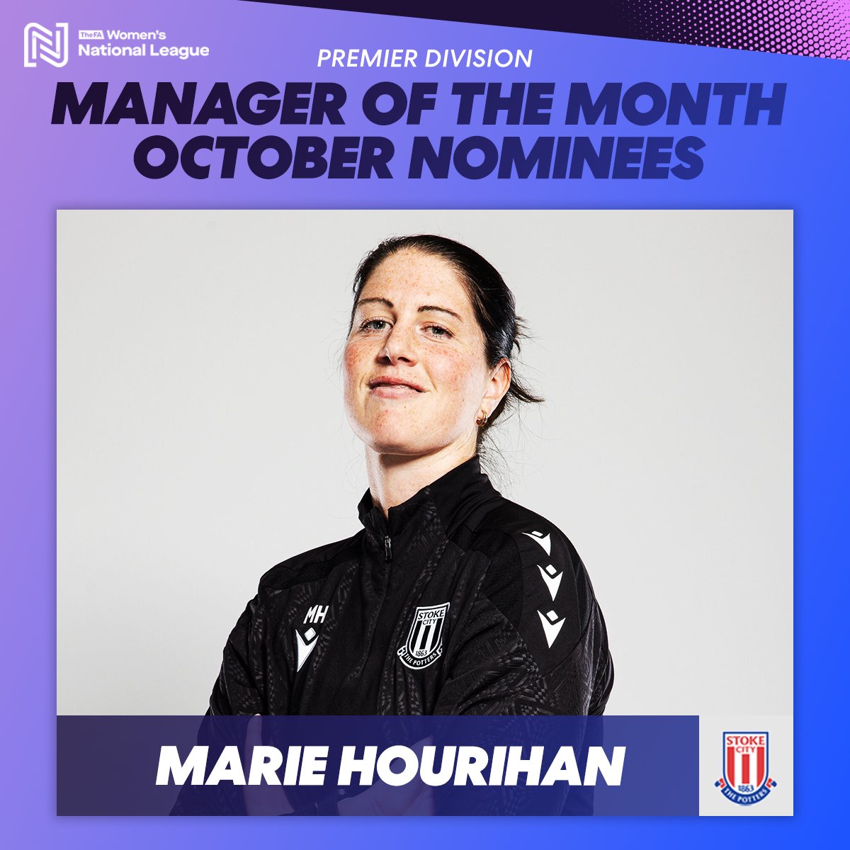 FAWNL's tweet photo. Marie Hourihan - Stoke City

@scfc_women saw an unbeaten run in all competitions in October. 

Victories against Sporting Khalsa and Liverpool Feds in the Northern Premier Division started the month as they intended to go on.

#FAWNL | #MOTM https://t.co/87JLd0tvVU