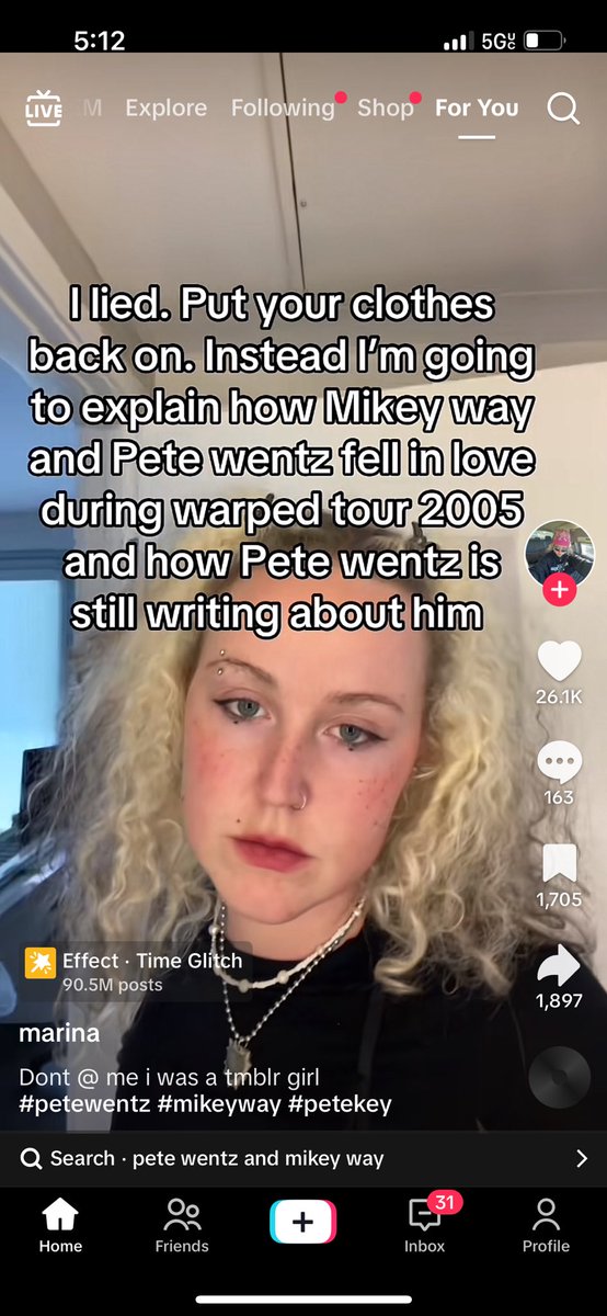 HRGigarfield's tweet photo. #tiktok #petewentz https://t.co/ng5c9z6sE0