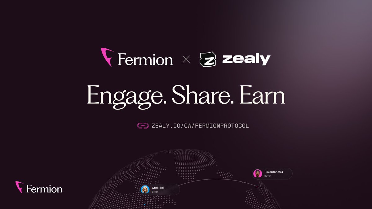 FermionProtocol's tweet image. 🌐 Join the Fermion Incentivized Testnet (FIT) Program! 🔗zealy.io/cw/fermionprot… 

🎯 Participate in active quests on @zealy_io to earn rewards, explore the testnet, and gain a deeper understanding of Fermion’s potential. 

#Zealy #ZealySprint #ZealyCampaign #ZealyRun