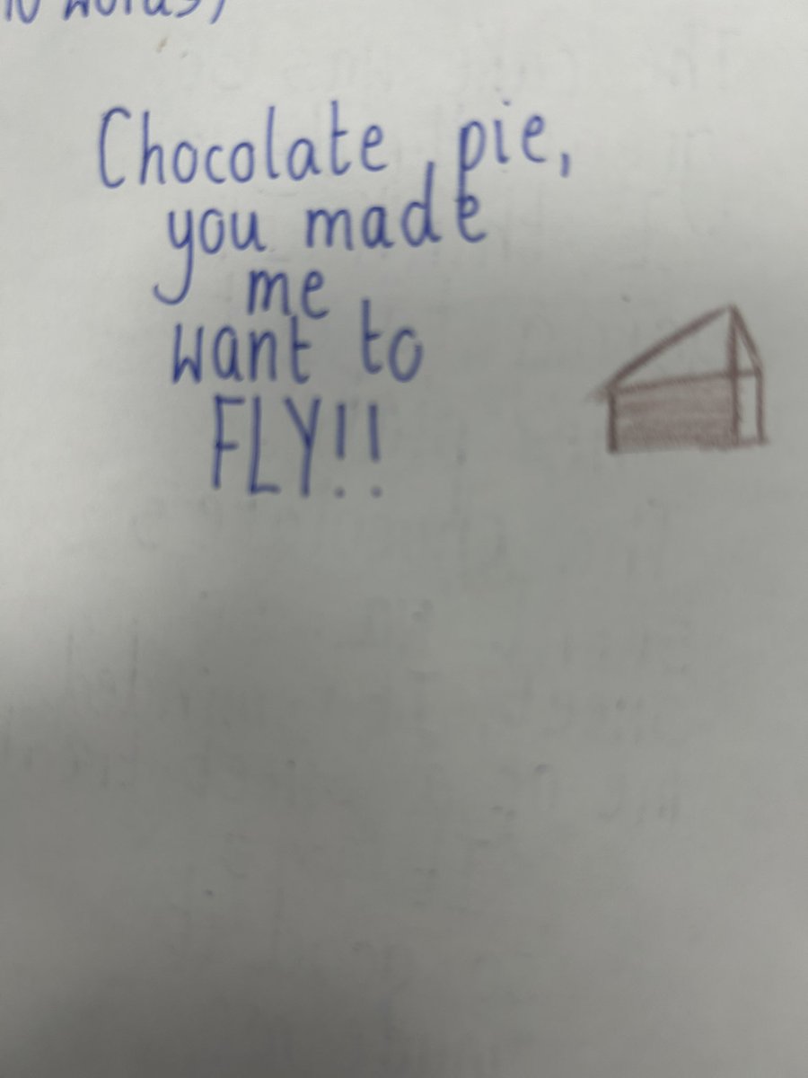 Y6 have taken up the challenge set by <a href="/MichaelRosenYes/">Michael Rosen 💙💙🎓🎓 NICE 爷爷</a> today. Inspired by cake they have written 9/10 word stories! Noice! #MichaelRosenDay