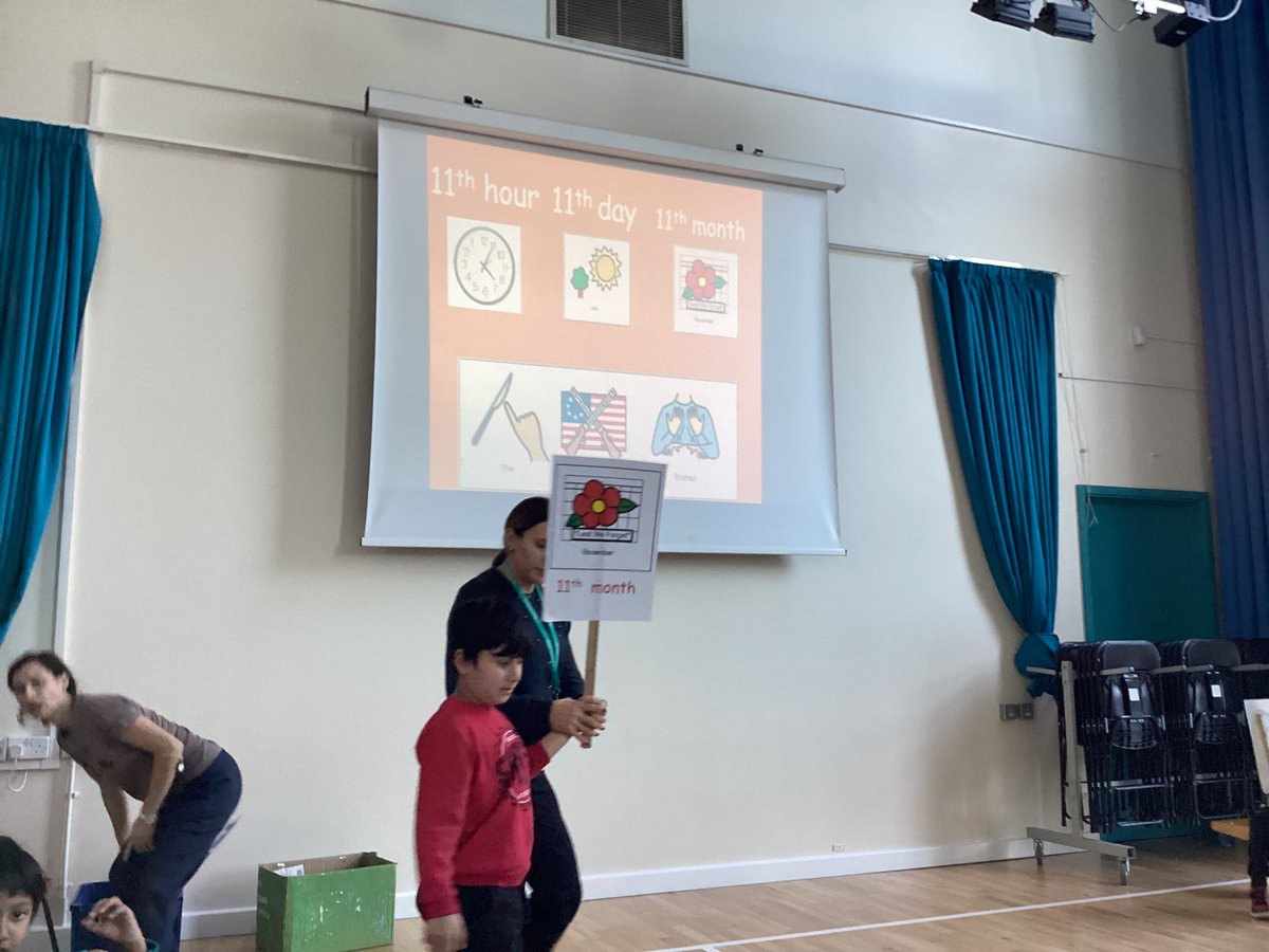 WoodlandsHarrow's tweet photo. Yesterday Lime class had a special Remembrance Day assembly! We learned about the 11th hour, 11th day, and 11th month, and then we all took a moment of reduced noise for one minute to remember the brave soldiers. #RememberanceDay2024 https://t.co/H6LK37e0HQ