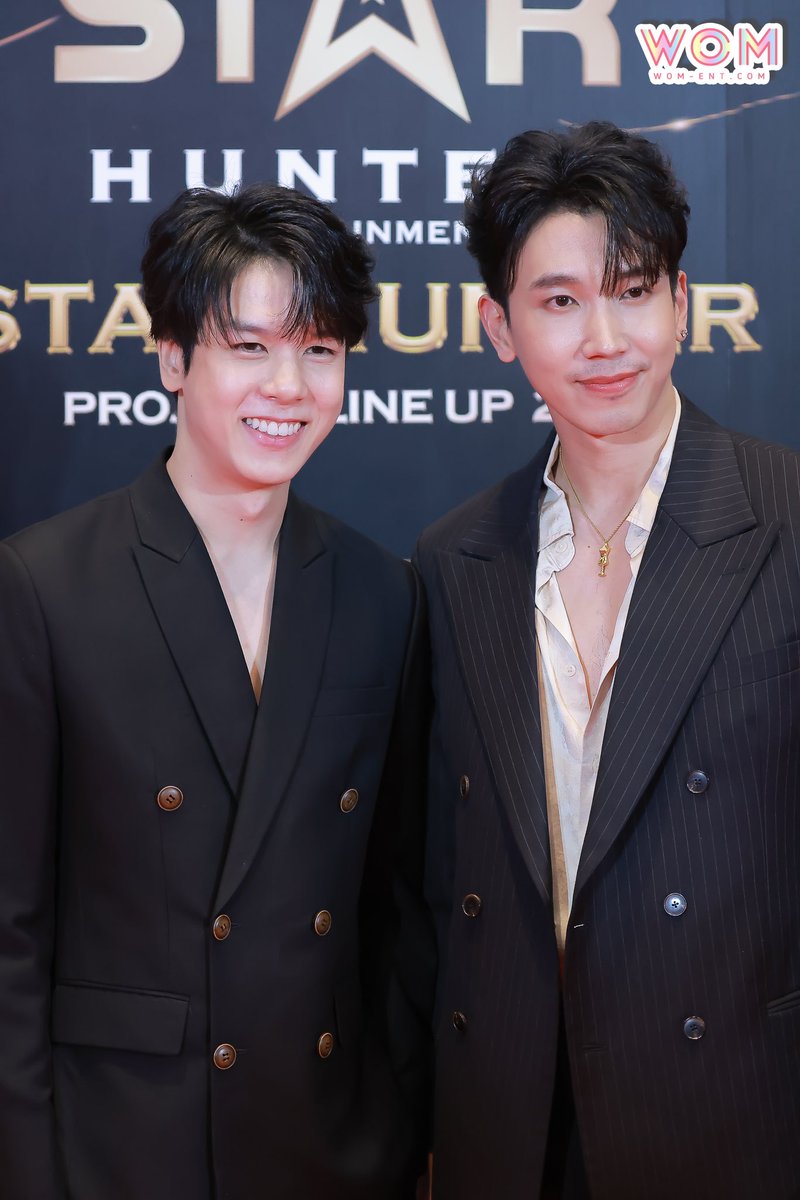 WOMENTERTAIN's tweet photo. " จ๊อบ - พอร์ช " ร่วมเดินพรมแดง ในงาน งานแถลงข่าวเปิดตัว STAR HUNTER PROJECT LINE UP 2025
STH PROJECT LINE UP
#STHProjectLineup2025
#JobKrisz #พอร์ชเป็นบ้า
#jobporsche
#STHProjectLineup2025 https://t.co/PkI7TwqI4p