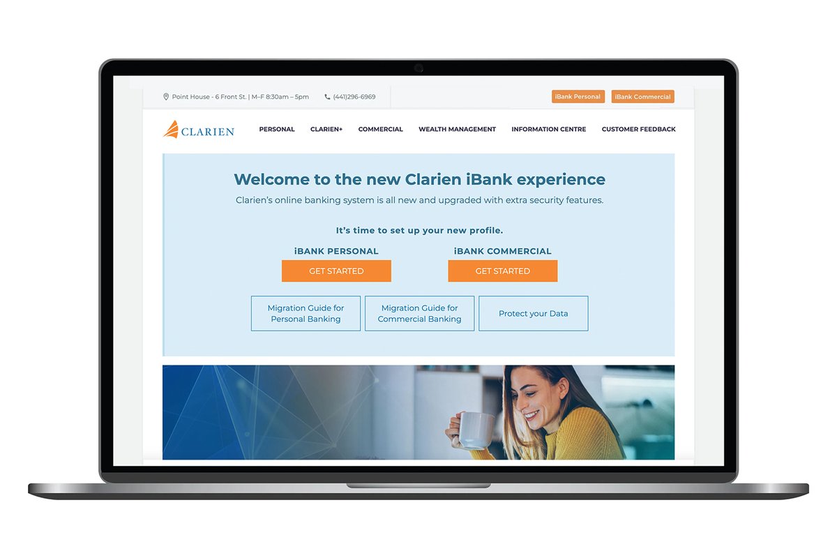 ClarienBank's tweet photo. Clarien’s new ebanking is now live with enhanced features and greater flexibility to make managing your finances easier, more convenient, and more secure.

Get started now with step-by-step instructions by visiting our website: https://t.co/DXEyIuwU41 https://t.co/G6nvBCSXwI