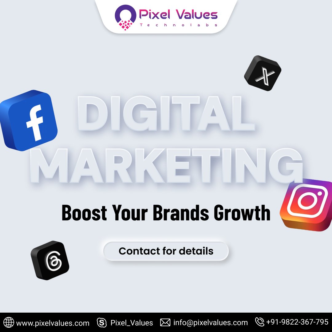 PTechnolab91982's tweet photo. 🌟 Take your brand to new heights with expert #DigitalMarketing!
Boost your brand's growth across top #SocialPlatforms like Facebook, Instagram, X, and Threads
🌐 https://t.co/JDkLcWwnHr
#PixelValuesTechnolabs #PixelValues #MobileAppDevelopmentCompany
#SocialMediaMarketing https://t.co/h4rJwvXt59