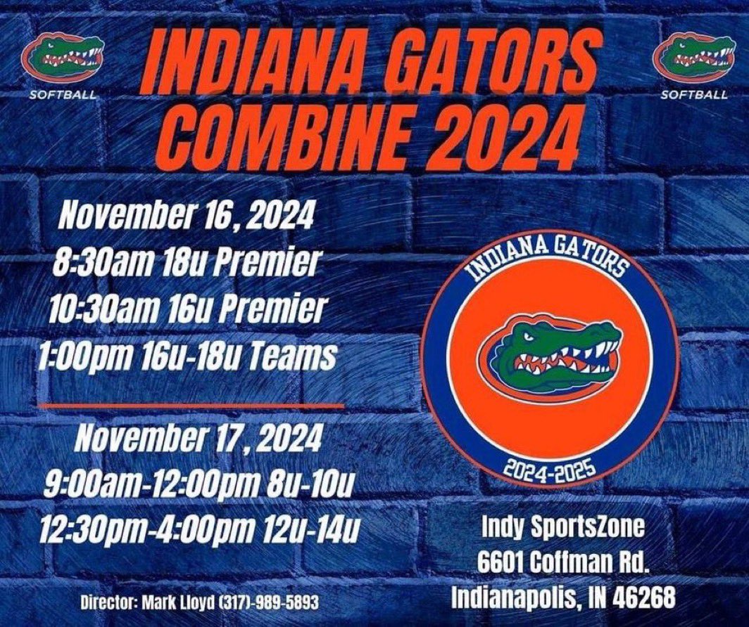 HopeD28218's tweet photo. Looking forward to this Saturday’s college combine with my @Gators09_J3  team!  We are the Saturday 10:30 time!  Hope to see you there! https://t.co/ciuyKMhfaP